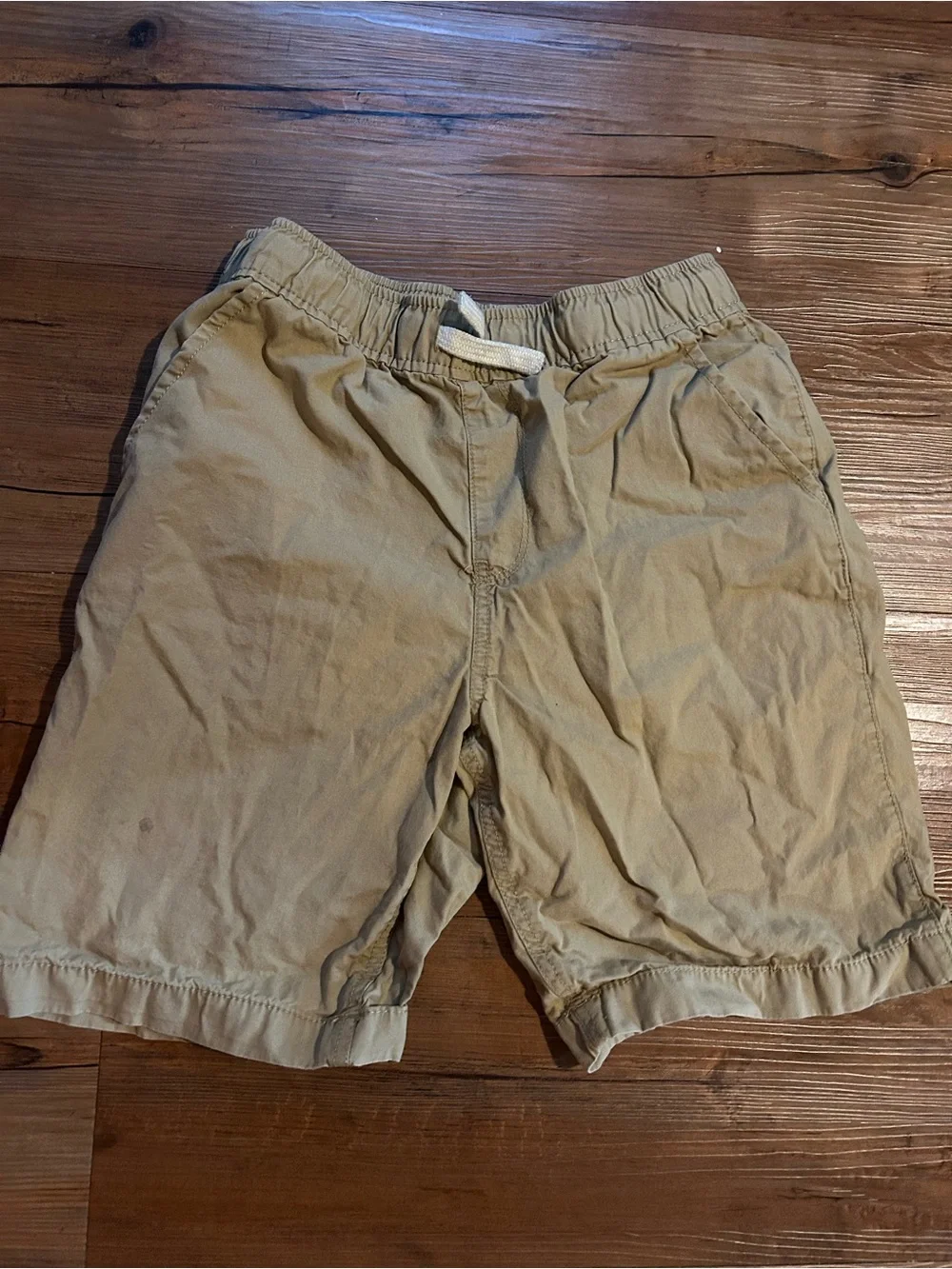 The Children's Place Tan Drawstring Cargo Shorts - Set of 3